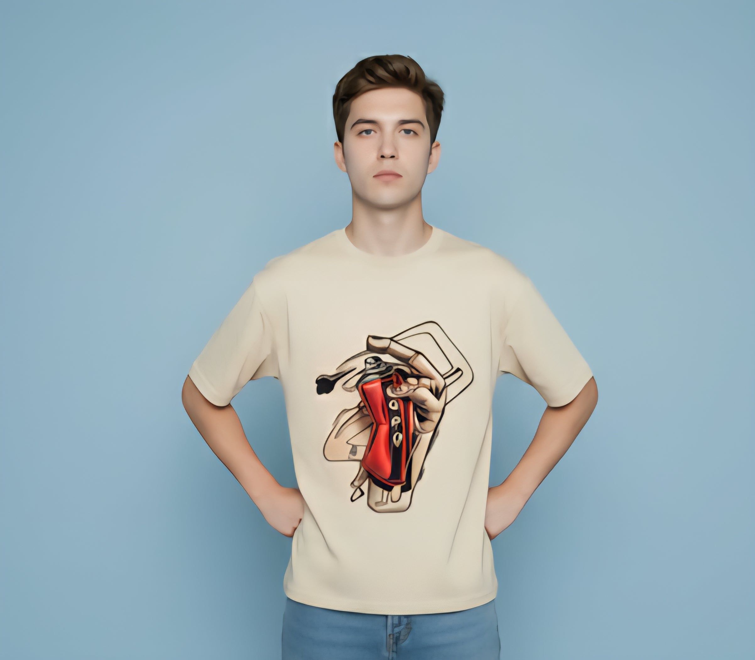 Oversized Printed T-Shirt for Men